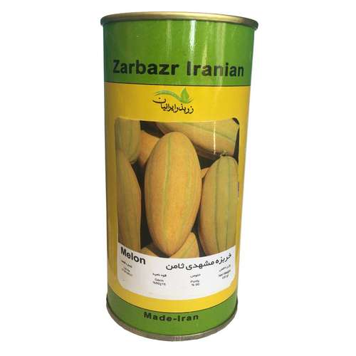 بذر خربزه مشهدی زر بذر ایرانیان قوطی 100 گرمی کد GH100g-47