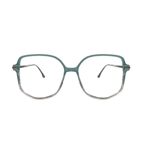 فریم عینک طبی زنانه مدل چند ضلعی فریم شفاف کد 037 UV400