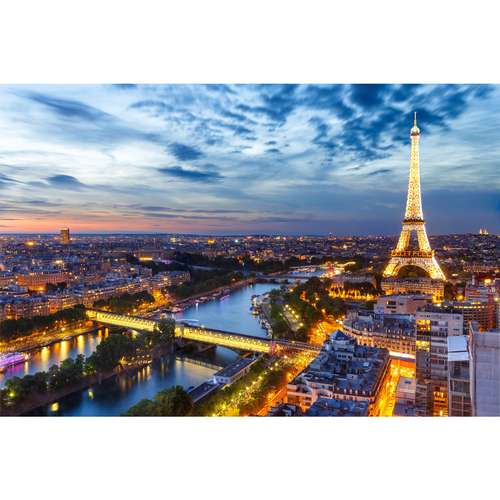 تابلو شاسی زیباترین عکس های جهان طرح برج ایفل کد 222