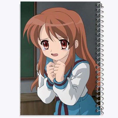 دفتر لیست خرید 50 برگ خندالو طرح میکورو انیمه ناپدید شدن هارومی سوزومیا The Disappearance of Haruhi Suzumiya کد 23156