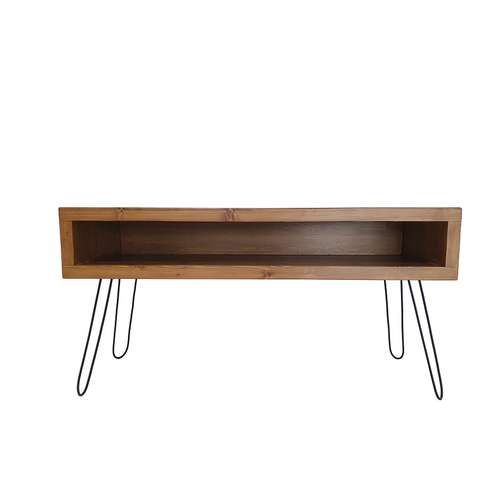 میز تلویزیون مدل چوبی با پایه فلز