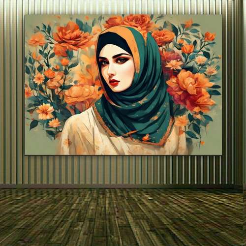 پوستر دیواری طرح نقاشی زن ایرانی کد AR103877