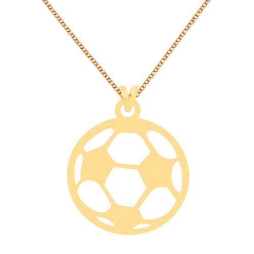 گردنبند طلا 18 عیار زنانه کرابو طرح توپ فوتبال مدل Kr70328