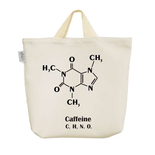 ساک خرید خندالو مدل فرمول شیمیایی کافئین Caffeine کد 3039