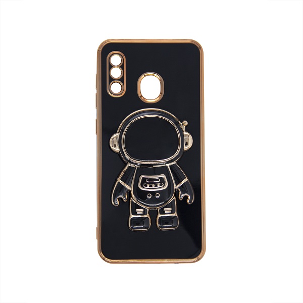 کاور طرح آدم فضایی مناسب برای گوشی موبایل سامسونگ Galaxy A20 /A30 به همراه پاپ سوکت