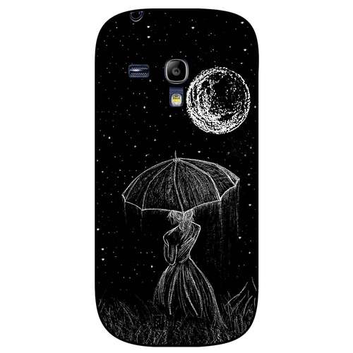 کاور مگافون طرح دختر و ماه مدل 1369 مناسب برای گوشی موبایل سامسونگ Galaxy S3 mini         