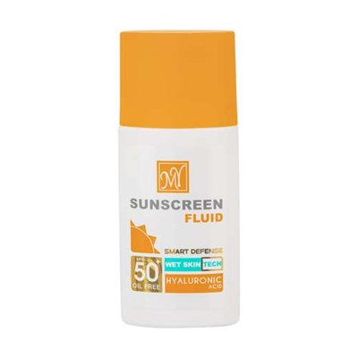 فلوئید ضد آفتاب بی رنگ مای SPF50 مدل Hyaluronic Acid مناسب انواع پوست حجم 50 میلی لیتر 