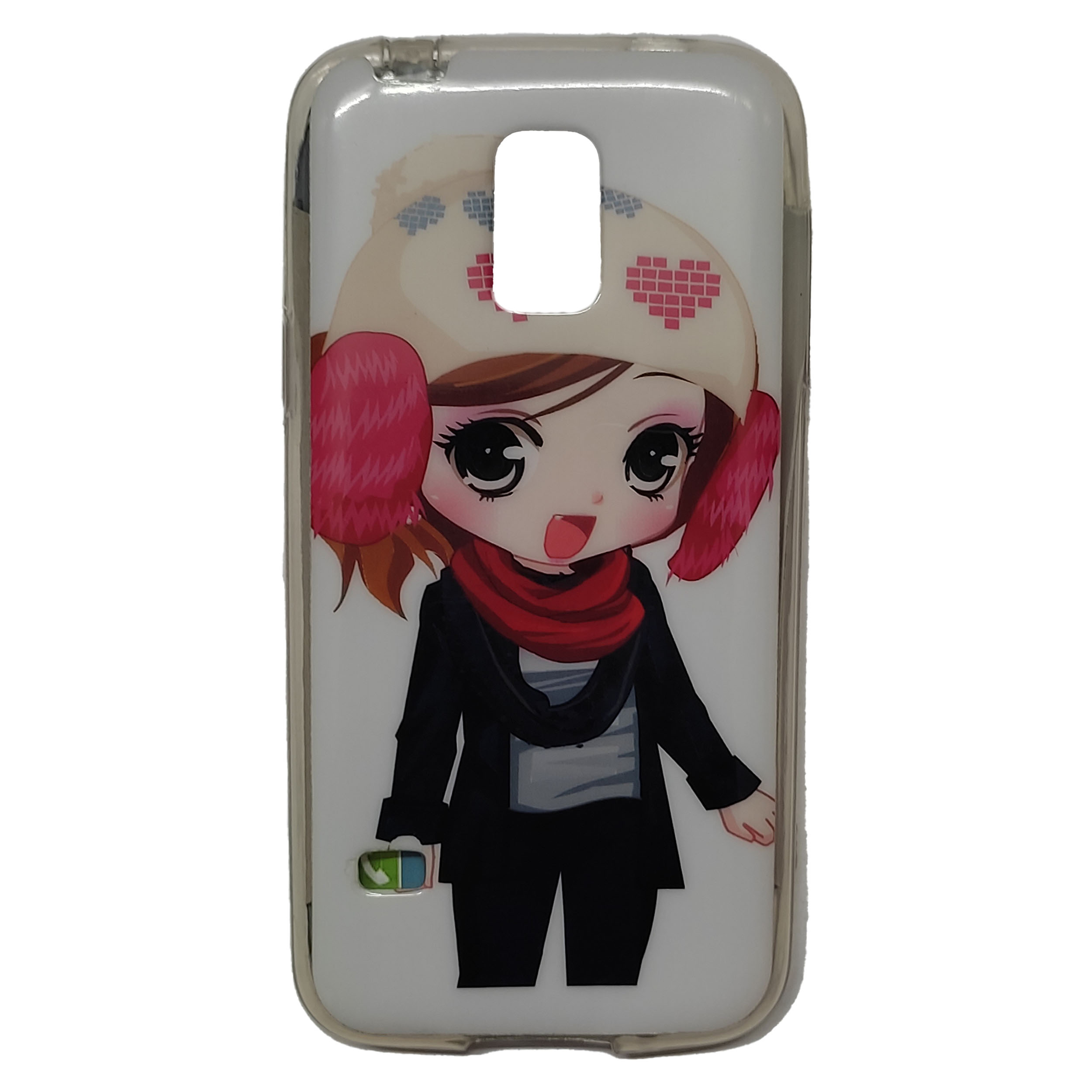 کاور طرح دختر انیمه کد 01 مناسب برای گوشی موبایل سامسونگ Galaxy S5 Mini