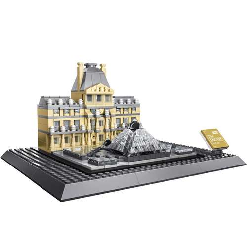 ساختنی وانگه مدل آرشیتکت موزه لوور پاریس 7017