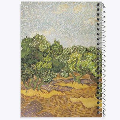 دفتر لیست خرید 50 برگ خندالو طرح درختان زیتون ونسان ونگوگ (Van Gogh) کد 36801