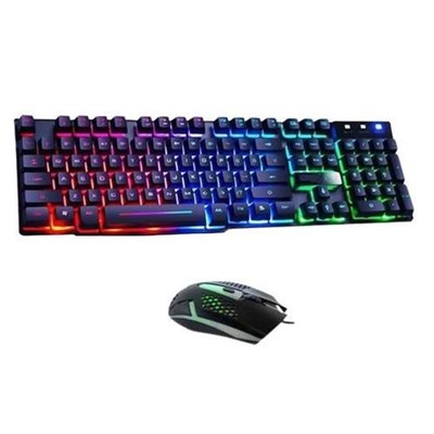 کیبورد و ماوس گیمینگ یوسیتک مدل CO 3080G، سوییچ ممبران، Full-Size، نورپردازی RGB