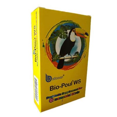  پودر پروبیوتیک پرندگان زینتی بیودپ مدل Bio-Poul WS بسته 15 عددی