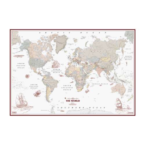 نقشه کشورهای جهان گیتاشناسی نوین کد B_2001 