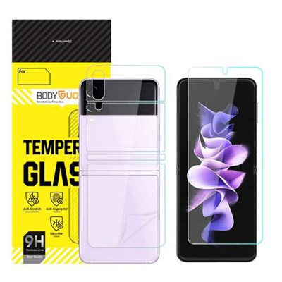 محافظ صفحه نمایش بادیگارد مدل HydroGel مناسب برای گوشی موبایل سامسونگ Galaxy Z Flip 3 به همراه محافظ پشت گوشی