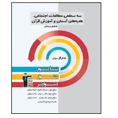 کتاب سه سطحی مطالعات اجتماعی، هدیه های آسمان و آموزش قرآن ششم اثر جمعی از نویسندگان انتشارات قلم چی