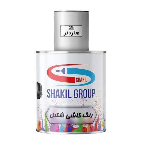 رنگ مخصوص کاشی طوسی براق شکیل کد SH-GRY وزن 1.2 کیلوگرم به همراه هاردنر