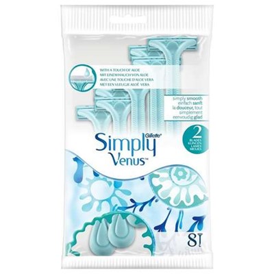 خود تراش ژیلت مدل 2 Simply Venus بسته 4 عددی