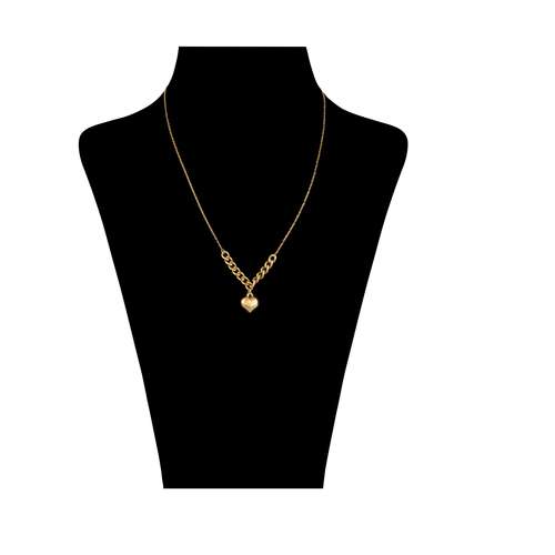 گردنبند طلا 18 عیار زنانه مایا ماهک مدل MM1536 طرح کارتیه و قلب