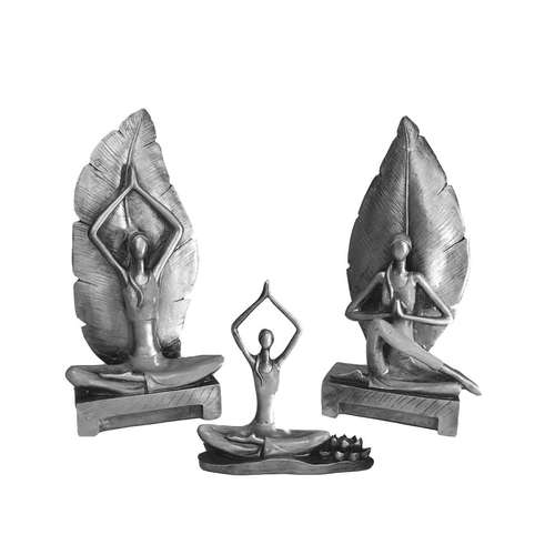 مجسمه دکوری مدل حرکات یوگا مجموعه 3 عددی