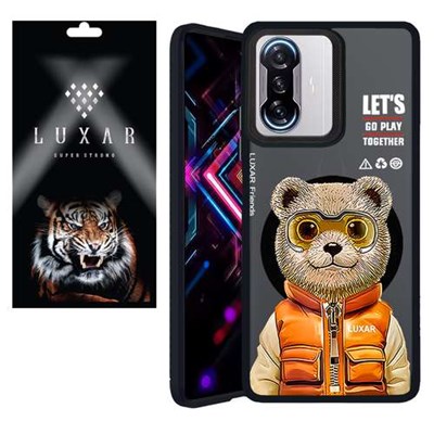 کاور لوکسار مدل Teady Bear مناسب برای گوشی موبایل شیائومی Redmi K40 / K40 Pro /  Mi 11X / Mi 11 X Pro/ K40 Pro Plus / Mi 11i / Poco F3