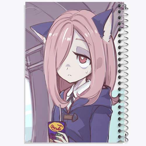 دفتر لیست خرید 50 برگ خندالو طرح سوسی انیمه جادوگران کوچک Little Witch Academia کد 22857