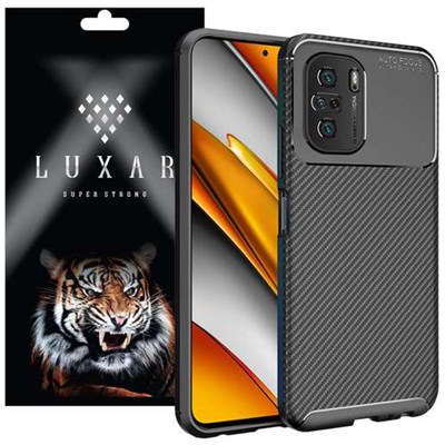 کاور لوکسار مدل Carbon Fiber مناسب برای گوشی موبایل شیائومی Redmi K40 / K40 Pro / K40 Pro Plus / Mi 11i / Poco F3 / Mi 11X / Mi 11X Pro