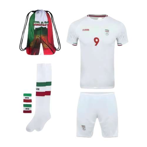 ست 6 تکه لباس ورزشی مدل جام جهانی 2022طرح تیم ملی ایران