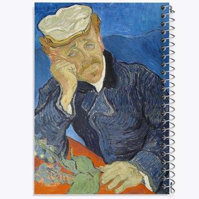 دفتر لیست خرید 50 برگ خندالو طرح پرتره دکتر گاچه ونسان ونگوگ (Van Gogh) کد 36807