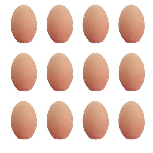 تخم مرغ سفالی مدل خام بسته 12 عددی