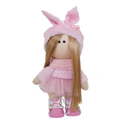 عروسک مدل روسی طرح دختر خرگوشی ارتفاع 25 سانتی متر