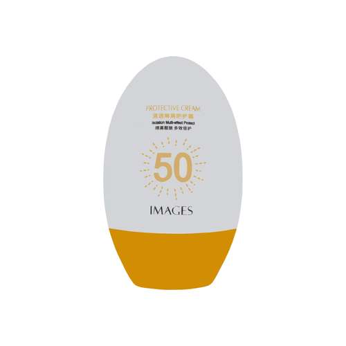 کرم ضد آفتاب بدون رنگ ایمجز SPF50 مدل PROTECTIVE محافظ UVA ،UVB، ضد آب، مناسب انواع پوست وزن 45 گرم