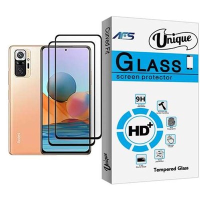 محافظ صفحه نمایش ای اف اس مدل Unique Glass MIX002 مناسب برای گوشی موبایل شیائومی Redmi Note 10 Pro Max بسته دو عددی