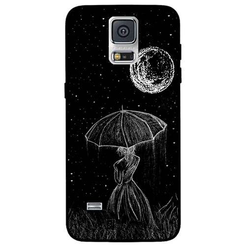 کاور مگافون طرح دختر و ماه مدل 1369 مناسب برای گوشی موبایل سامسونگ Galaxy S5 mini         