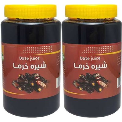 شیره خرما ممتاز حس خوب - 2000 گرم بسته 2 عددی