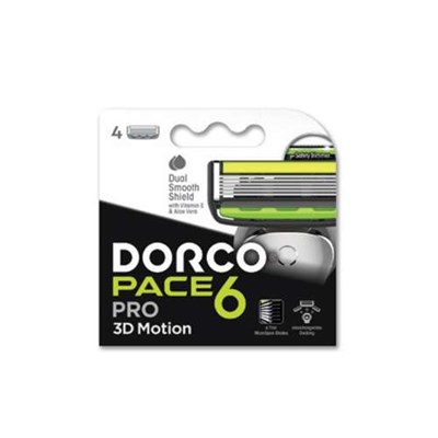 یدک تیغ دورکو مدل PACE 6 PRO 3D MOTION تحت لیسانس بسته 4 عددی