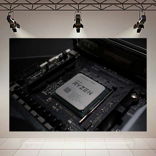 استیکر طرح تکنولوژی و قطعات کامپیوتر مدل CPU Ryzen7 3700x کد AR1282