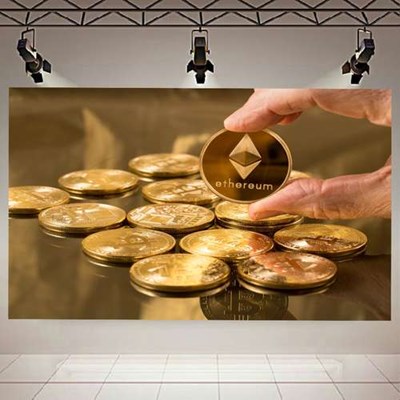 پوستر طرح اتریوم مدل Ethereum Coin کد AR1710