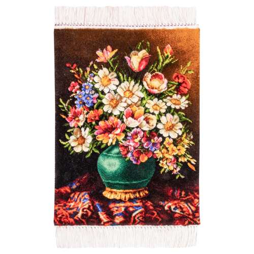 فرش دستباف دیوارکوب سی پرشیا مدل گل در گلدان کد 902487