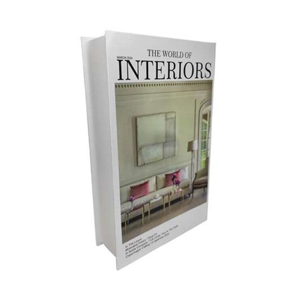 جعبه دکوری مدل کتاب دکوراتیو طرح INTERIORS