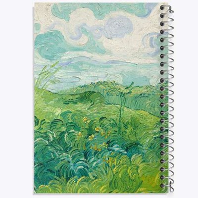 دفتر لیست خرید 50 برگ خندالو طرح مزارع گندم سبز ونسان ونگوگ (Van Gogh) کد 36800