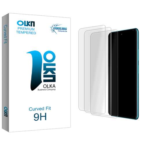 محافظ صفحه نمایش شیشه ای کولینگ مدل Olka Glass MIX مناسب برای گوشی موبایل سامسونگ Galaxy A51 5G \ A52 5G \ A53 5G \ M31s \ S20 FE \ S21 FE \ A52s \ A53s بسته سه عددی