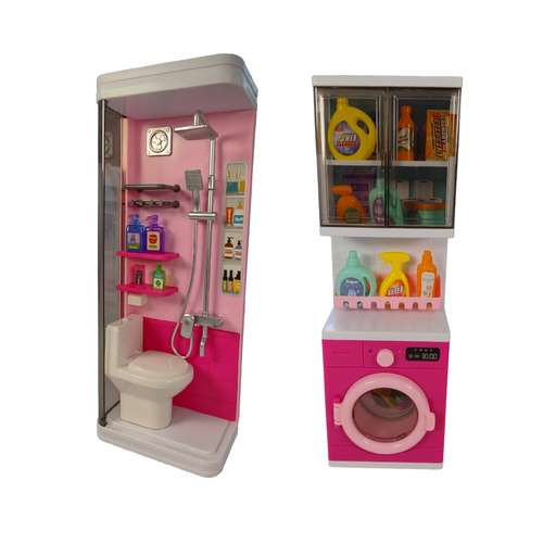 اسباب بازی مدل پارتیشن حمام و دستشویی طرح لباسشویی لاندری