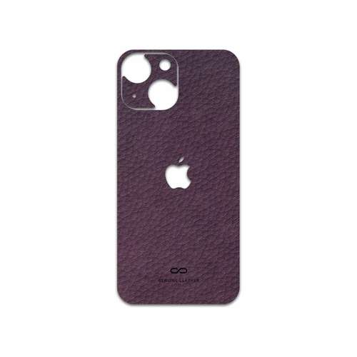 برچسب پوششی ماهوت مدل Purple-Leather مناسب برای گوشی موبایل اپل iPhone 13 Mini