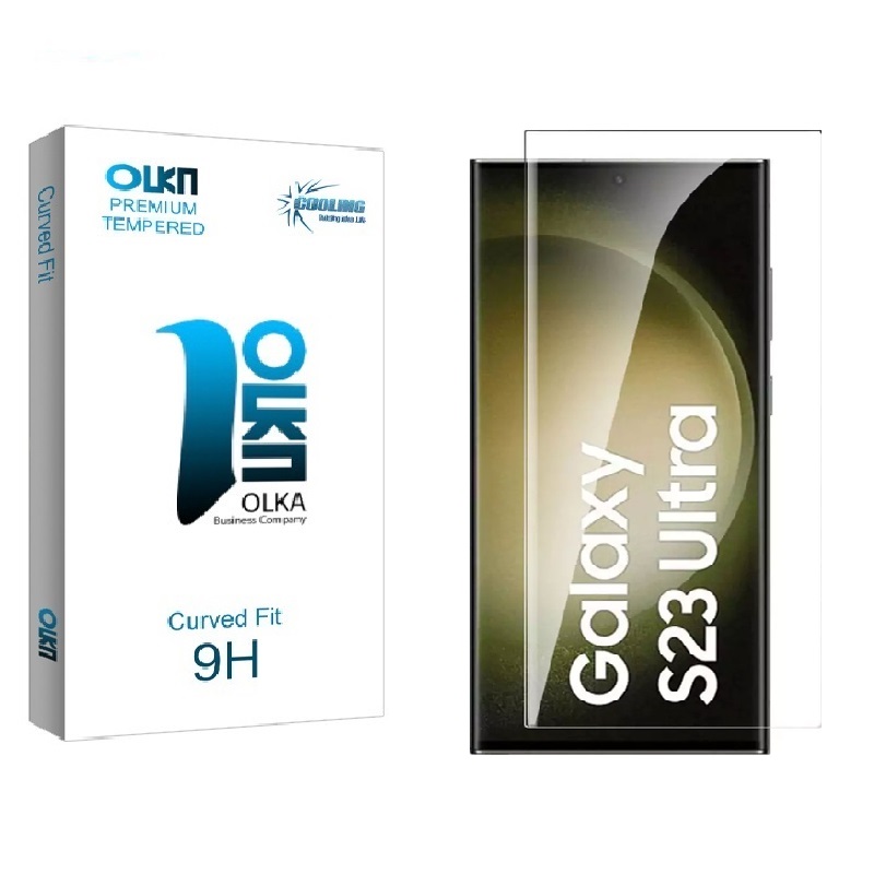 محافظ صفحه نمایش شیشه ای کولینگ مدل Olka Glass UV مناسب برای گوشی موبایل Galaxy S23 Ultra