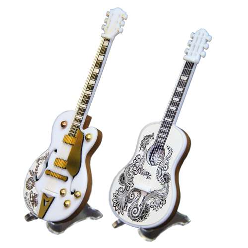 ماکت دکوری دست سازه های باخیزان مدل گیتار مجموعه دو عددی