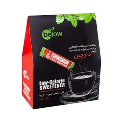 ساشه شیرین کننده کم کالری بر پایه اریتریتول حاوی استویا با طعم دارچین بیلو - 1 گرم بسته 50 عددی