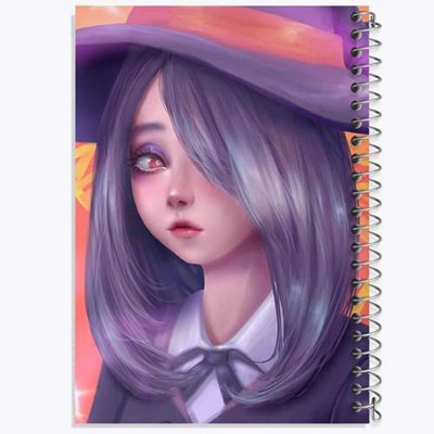 دفتر لیست خرید 50 برگ خندالو طرح سوسی انیمه جادوگران کوچک Little Witch Academia کد 22860