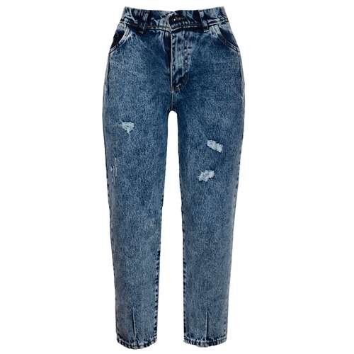 شلوار جین زنانه دکسونری مدل 256006313 مام استایل زاپ دار