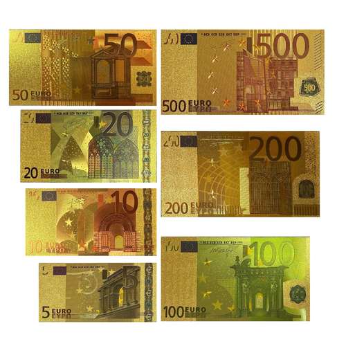 اسکناس تزیینی طرح یورو مجموعه 7 عددی 