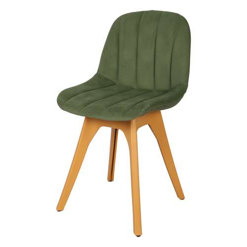صندلی مدل مایا لمسه ای پایه پلاستیکی رنگ چوب
